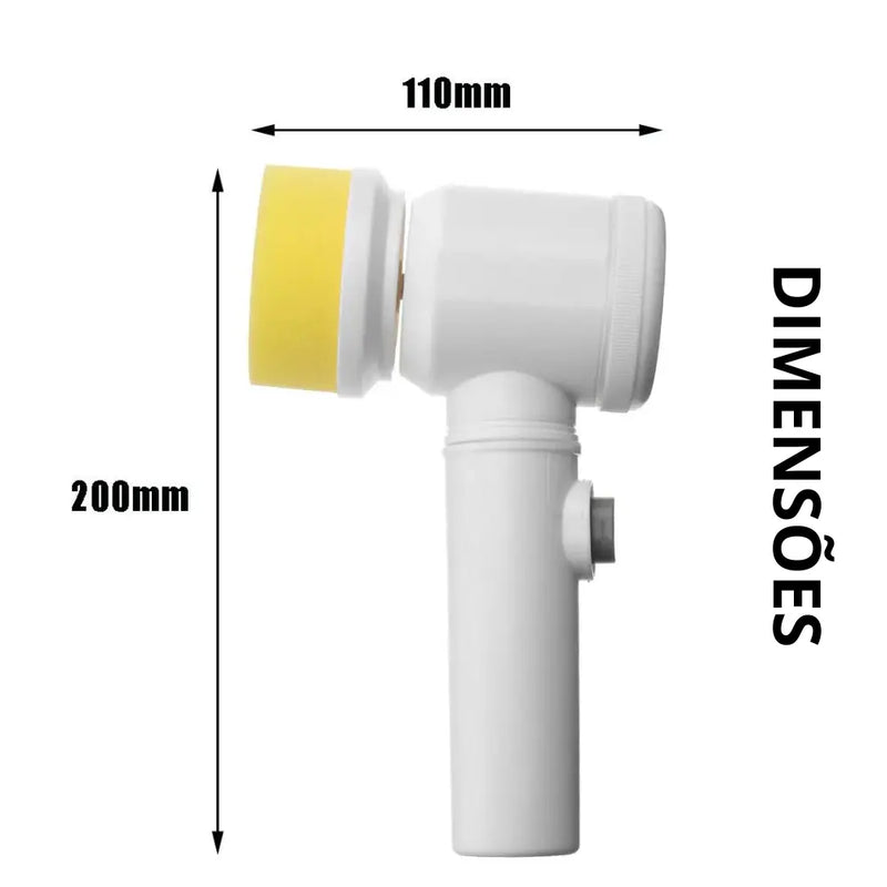Escova de Limpeza Elétrica 3 Em 1